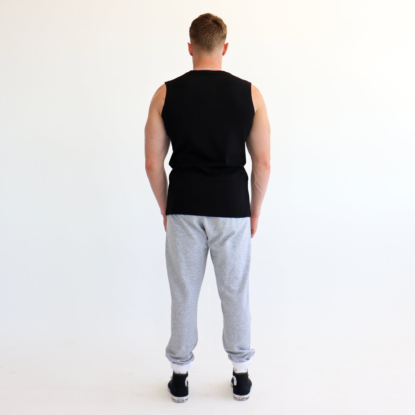 Fitted Tank Top - Black
